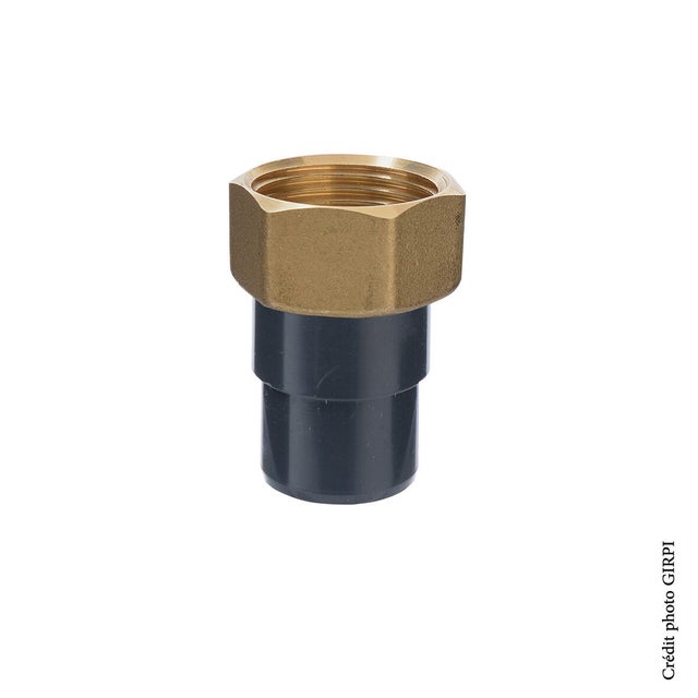 Unions mixtes mâle-G à visser Ø25 - 3/4'' PVC PRESSION 