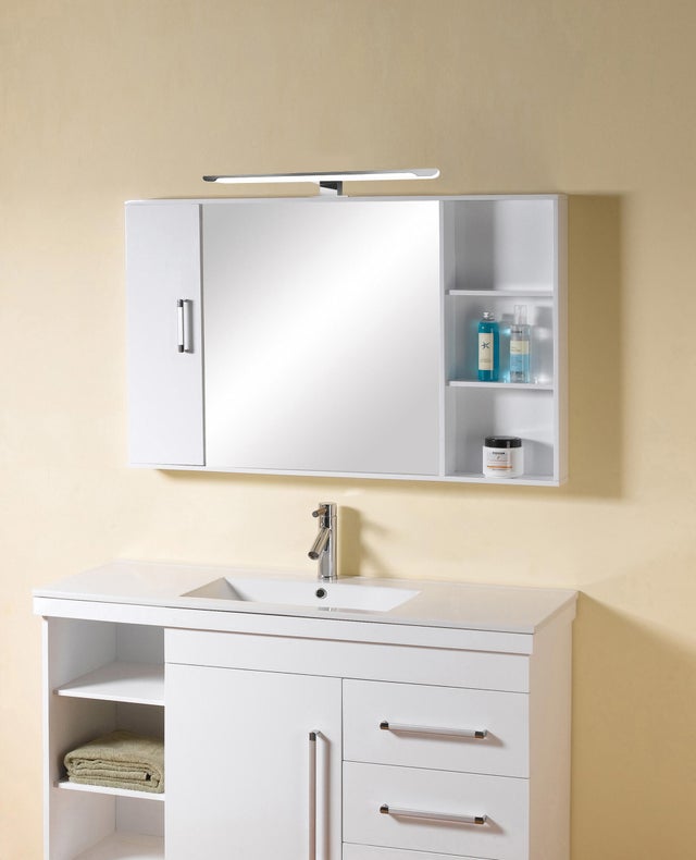 Spot led pour miroir de salle de bain chromé 50 cm Fondi
