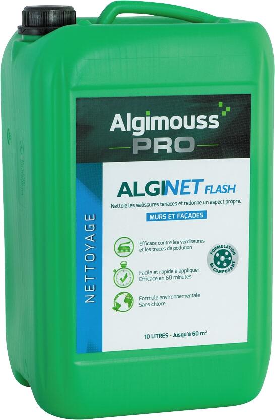 Nettoyant surpuissant murs et façades ALGINET FLASH 10L