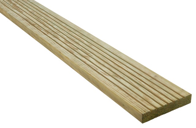Lame de terrasse pin autoclave classe 4 30 x 170 mm Long. 4 m