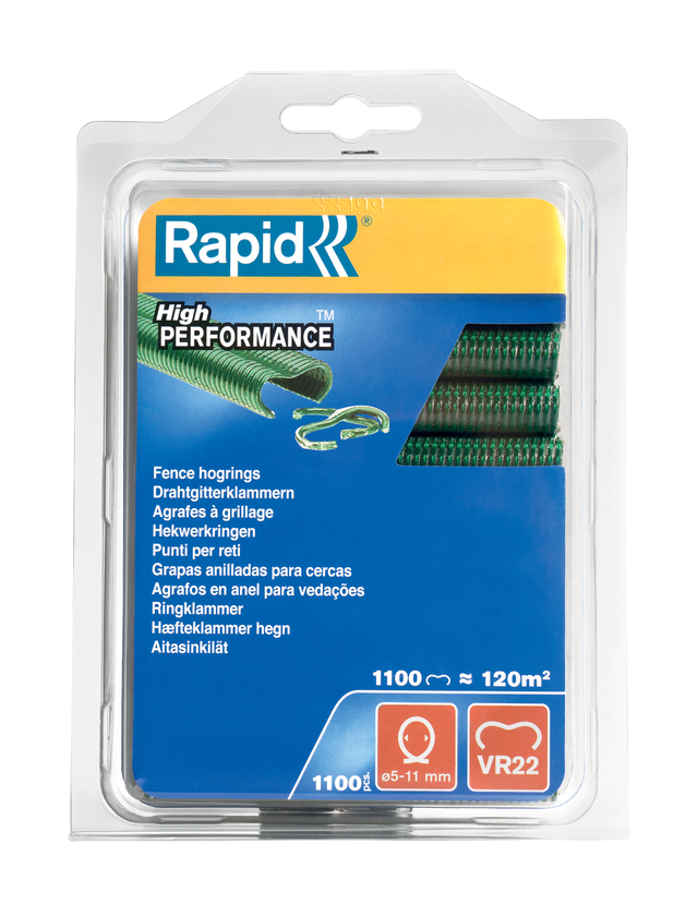 Lot de 1100 agrafes VR22 vertes - RAPID
