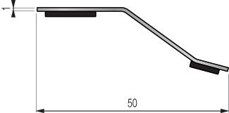 Barre de seuil inox brillant auto-adhésif L.93 x l.5 cm Presto - 4
