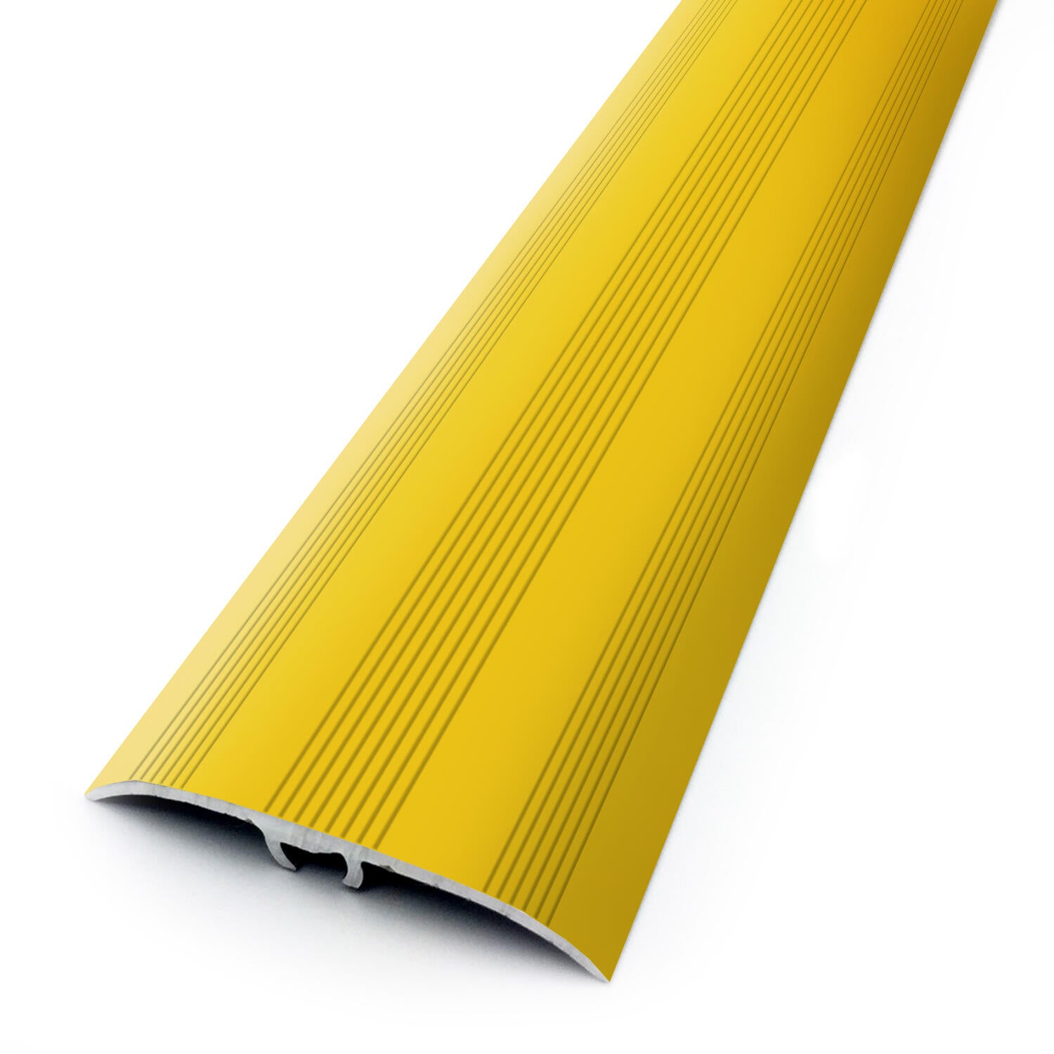 Barre de seuil aluminium or strié à visser L.93 x l.4,70 cm  - 7