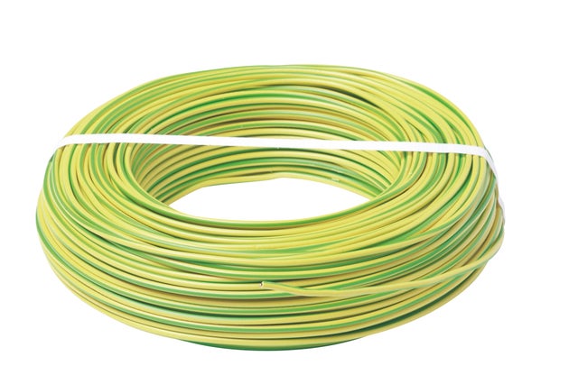 Fil électrique HO7VU 2.5 mm² jaune-vert 100 m  - MIGUELEZ SL