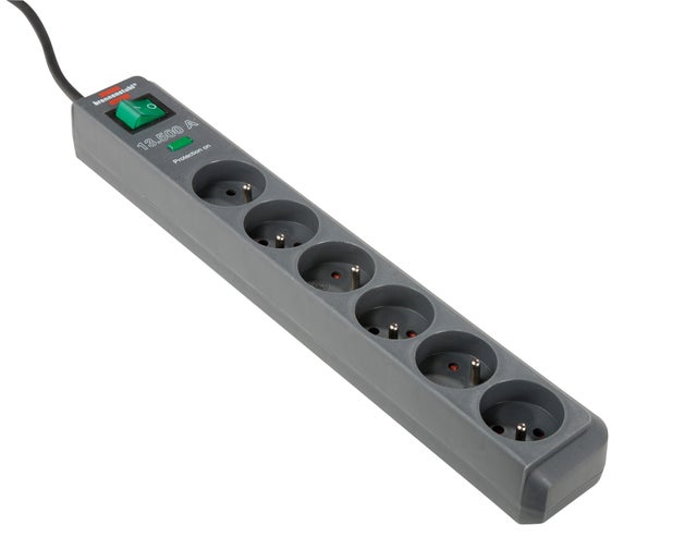 Multiprise parasurtenseur 6 prises 1.40m + interrupteur