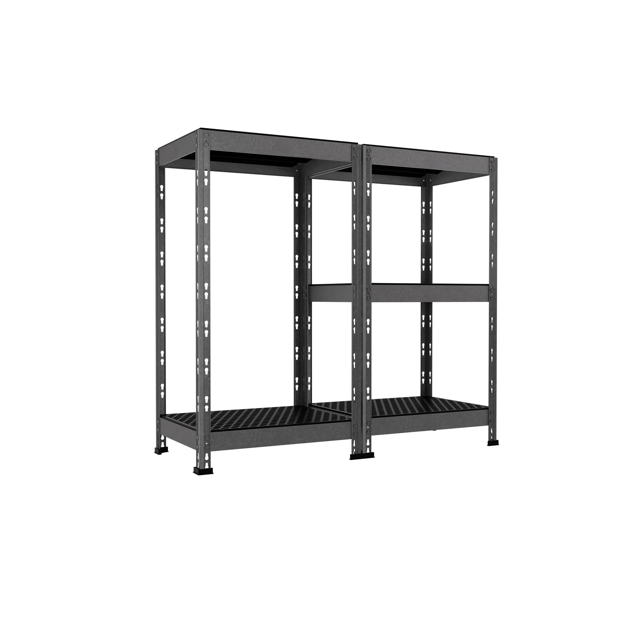 Estante metálica cinza 180X50X38cm 175KG - 2