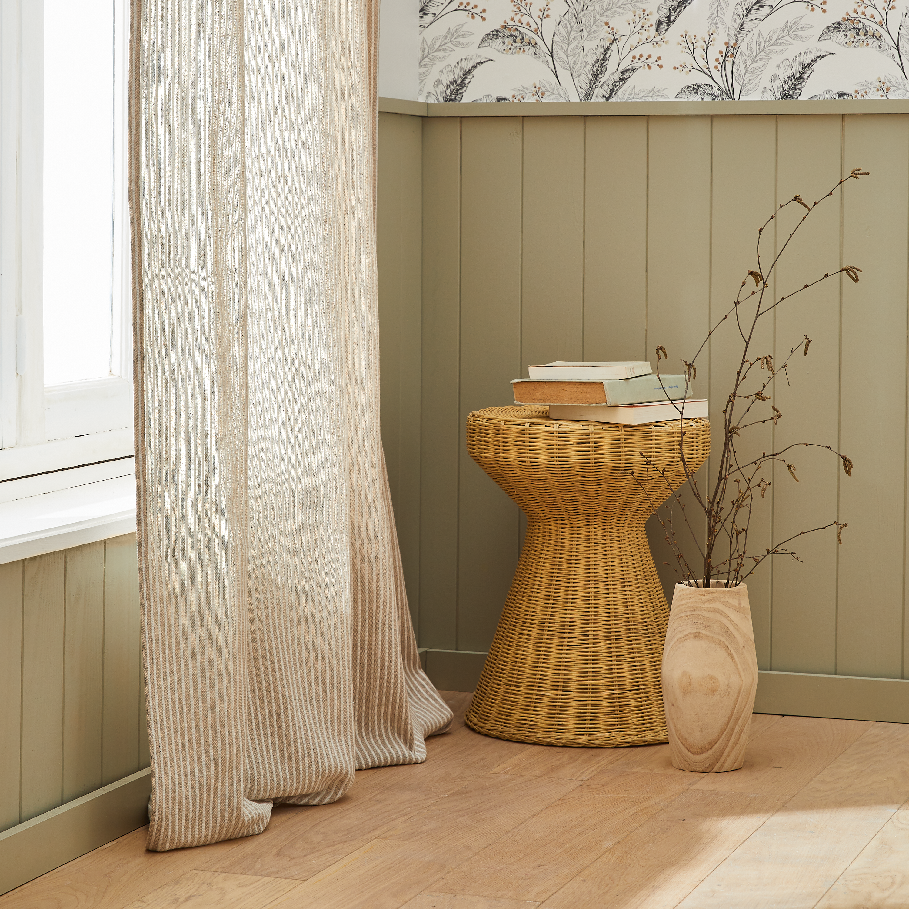 Rideau tamisant, Benisa, coton, beige H.280 x l.140 cm INSPIRE - 6