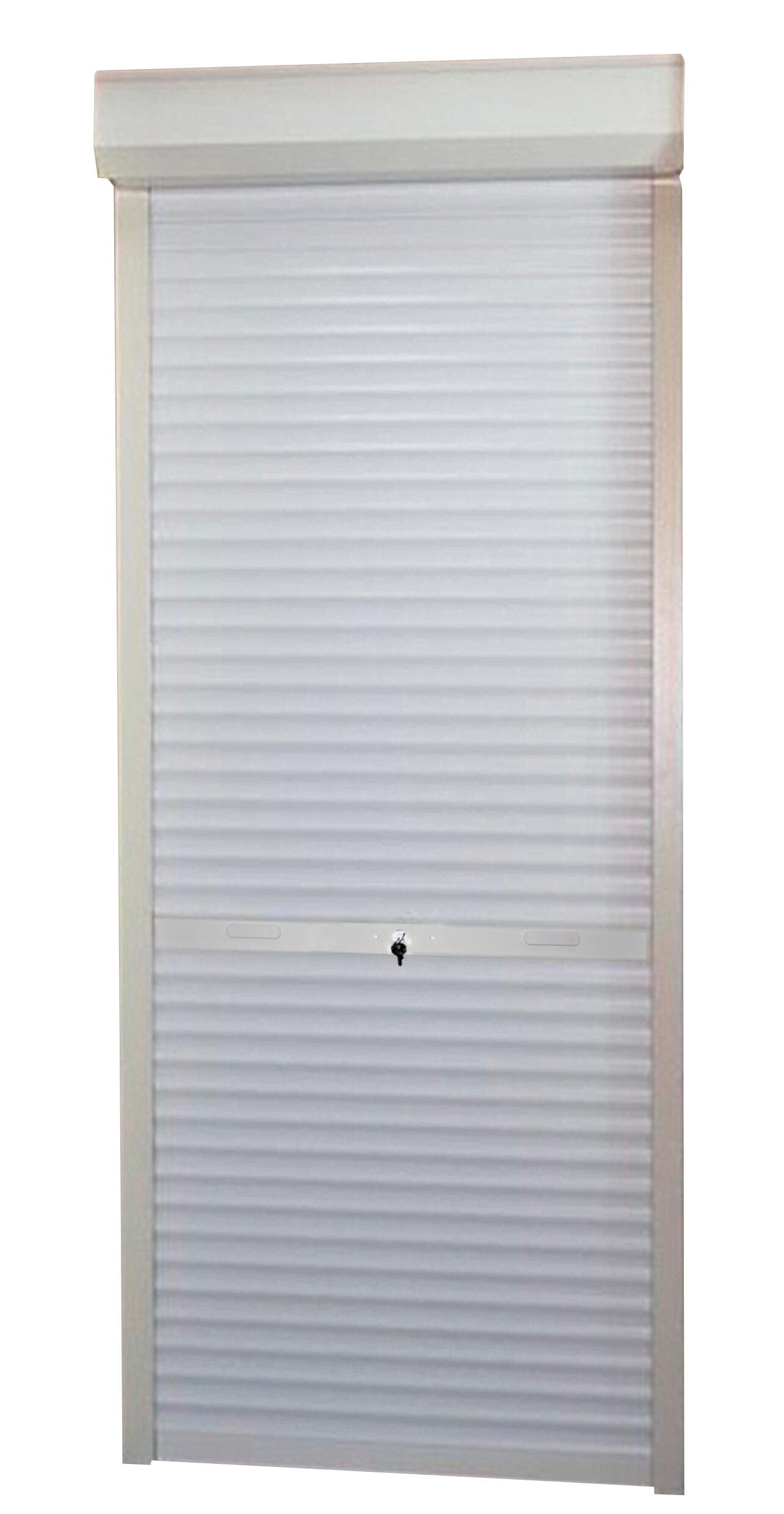 Volet roulant à moteur radio, lames ALU pour porte fenêtre H 220x L 120 cm