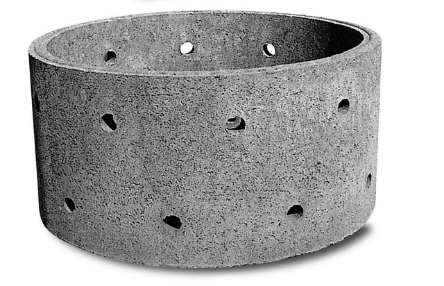 Buse béton perforée Diam.90 x Haut.50 cm
