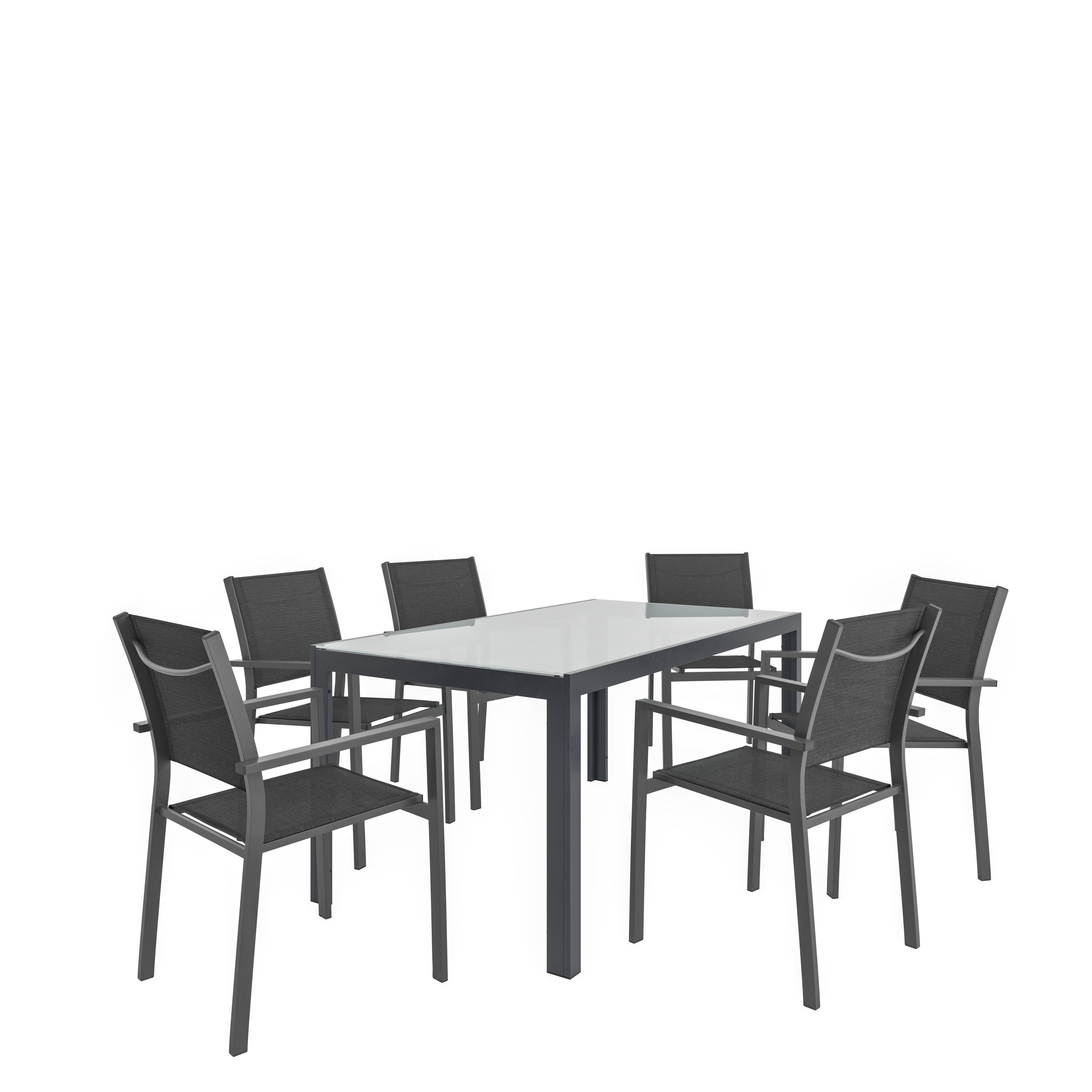 Mesa de alumínio NATERIAL LYRA II FIX 160X90CM ANTRACITE - 16