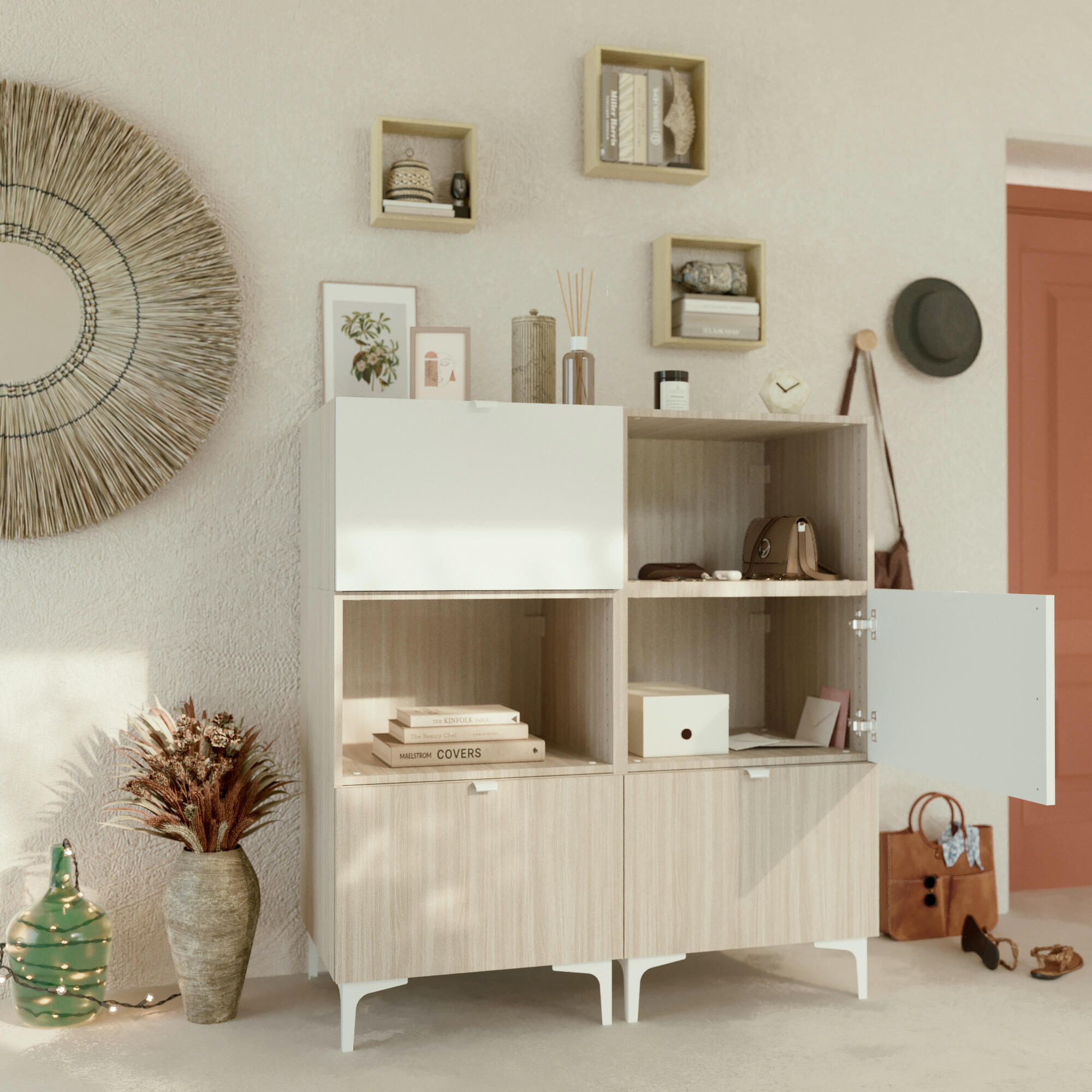 Módulo 38,4x60x54 cm carvalho Spaceo Evo'M - 11