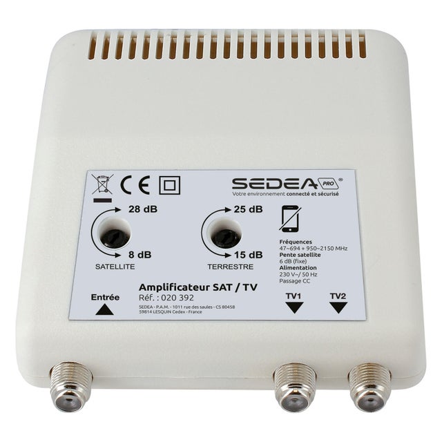 SEDEA AMPLI INTER 28 DB 2SORTIES SAT/TER