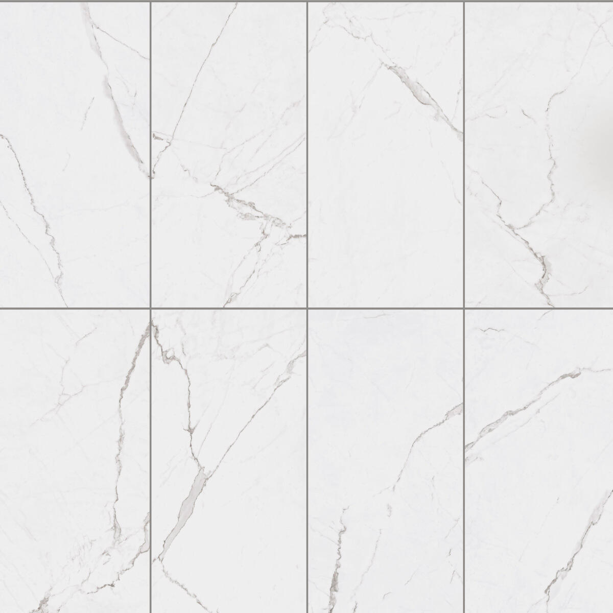 Piastrella da pavimento e rivestimento interno in gres porcellanato 60 x 120 cm rettificato smaltato bianco lappato Michelangelo traffico intenso (pei 4/5) Sp. 7 mm 1.44 mq - 3