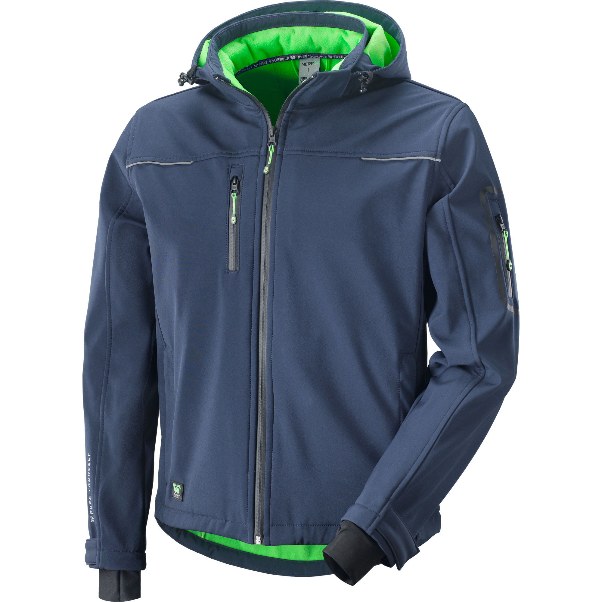Chaqueta softshell lucerna azul t m