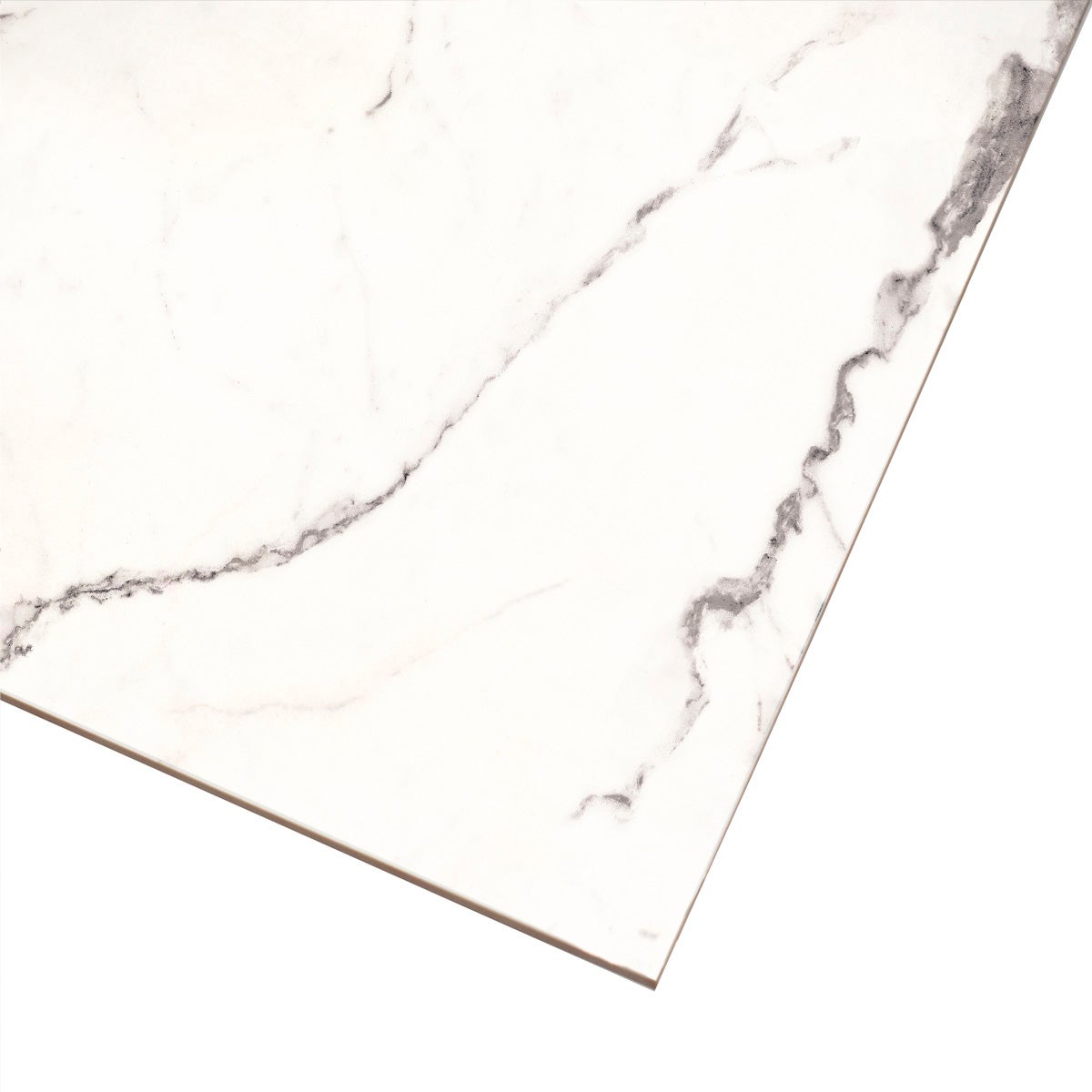 Piastrella da pavimento e rivestimento interno 79.5 x 79.5 cm Sp. 9 mm rettificato Michelangelo in gres porcellanato smaltato bianco lucido traffico intenso (pei 4/5) 1.26 mq - 5