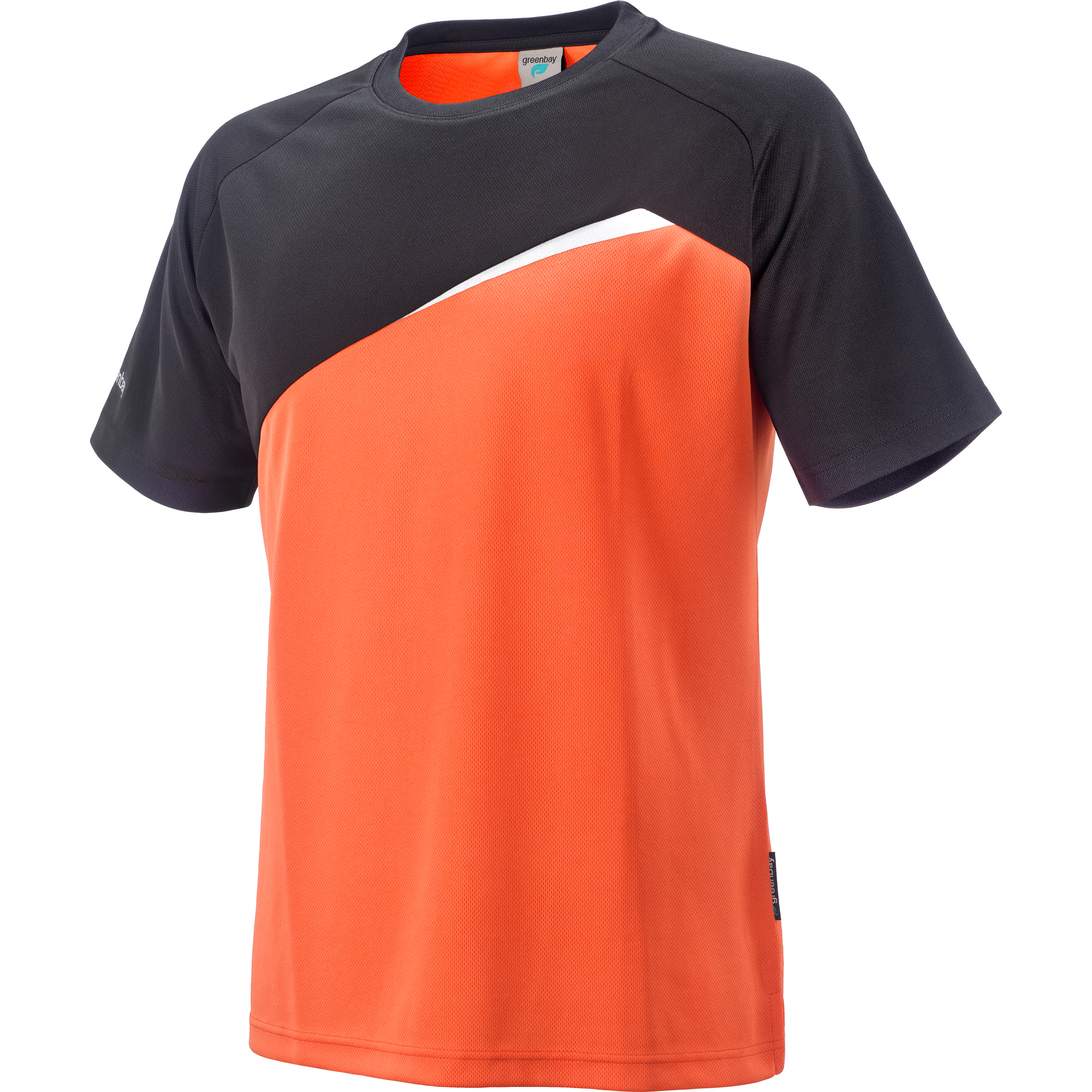 Camiseta tecnic recy identity negro naranja t 3xl