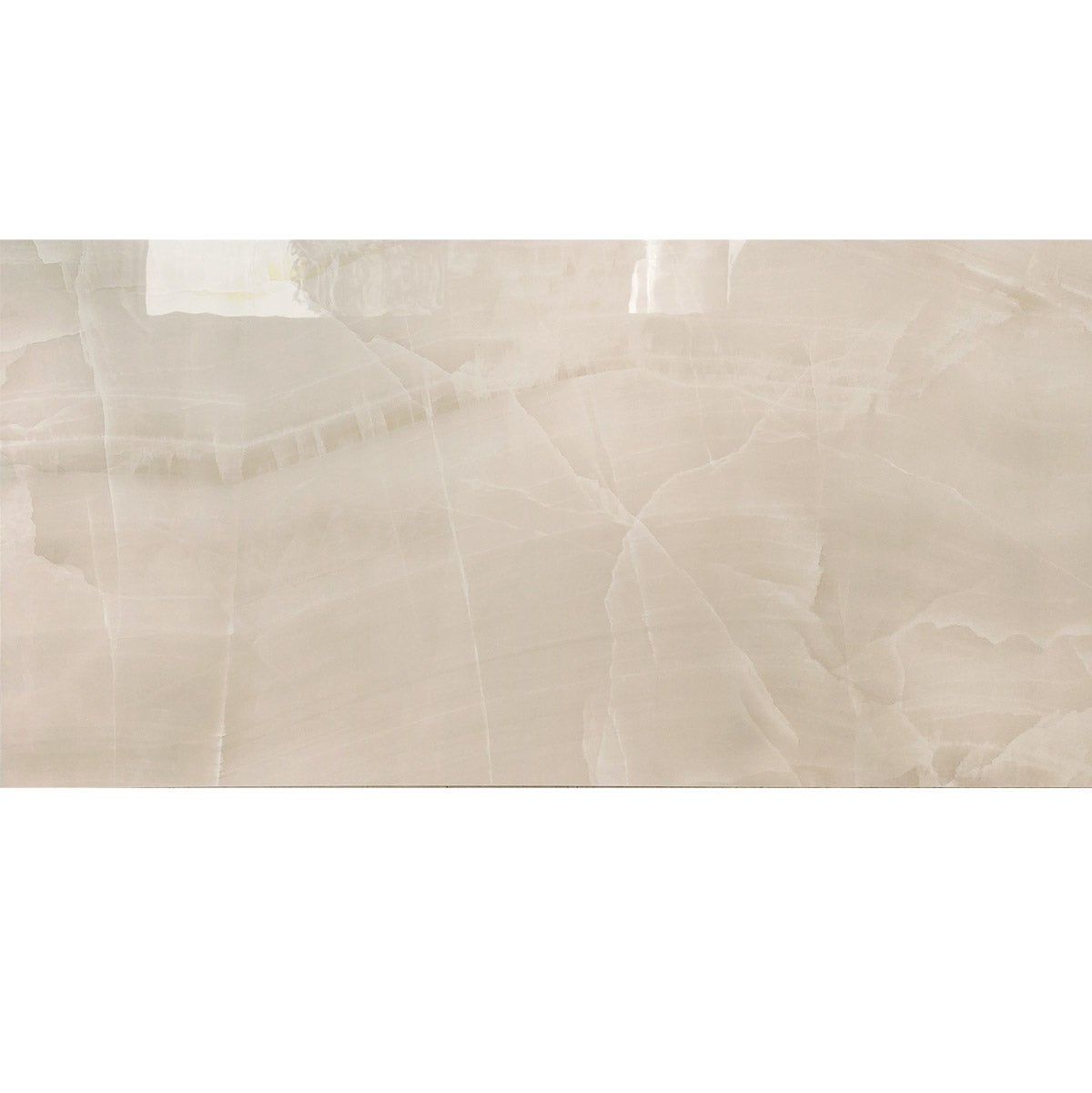 Piastrella da pavimento e rivestimento interno 60 x 120 cm Sp. 7 mm rettificato Agata in gres porcellanato smaltato beige lucido traffico intenso (pei 4/5) 1.44 mq - 3