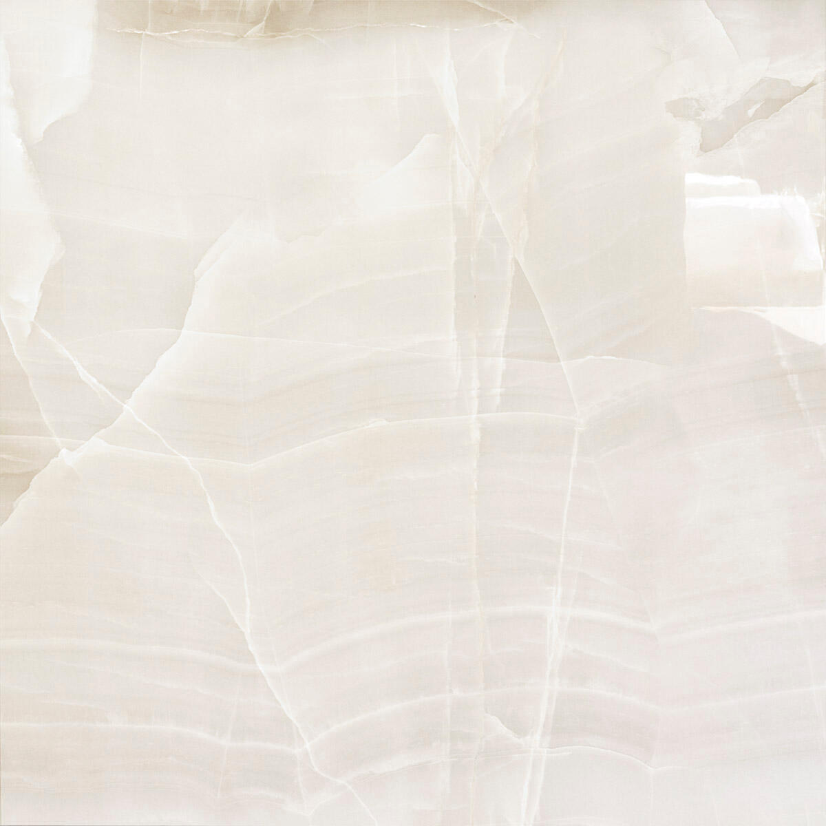 Piastrella da pavimento e rivestimento interno 79.5 x 79.5 cm Sp. 9 mm rettificato Agata in gres porcellanato smaltato bianco lucido traffico intenso (pei 4/5) 1.26 mq - 4