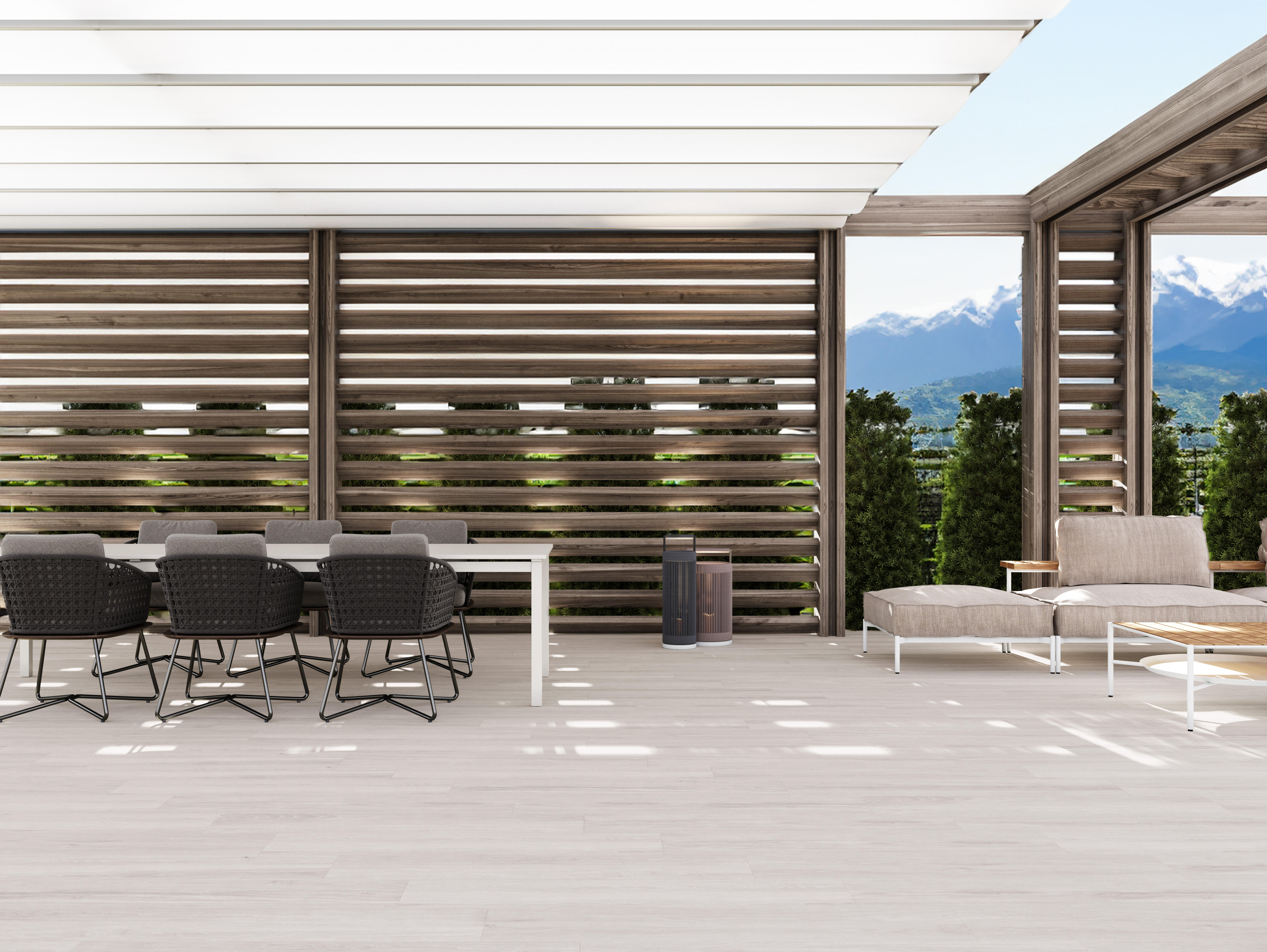 Suelo porcelánico underwodd efecto madera gris 23x120 cm c3 artens