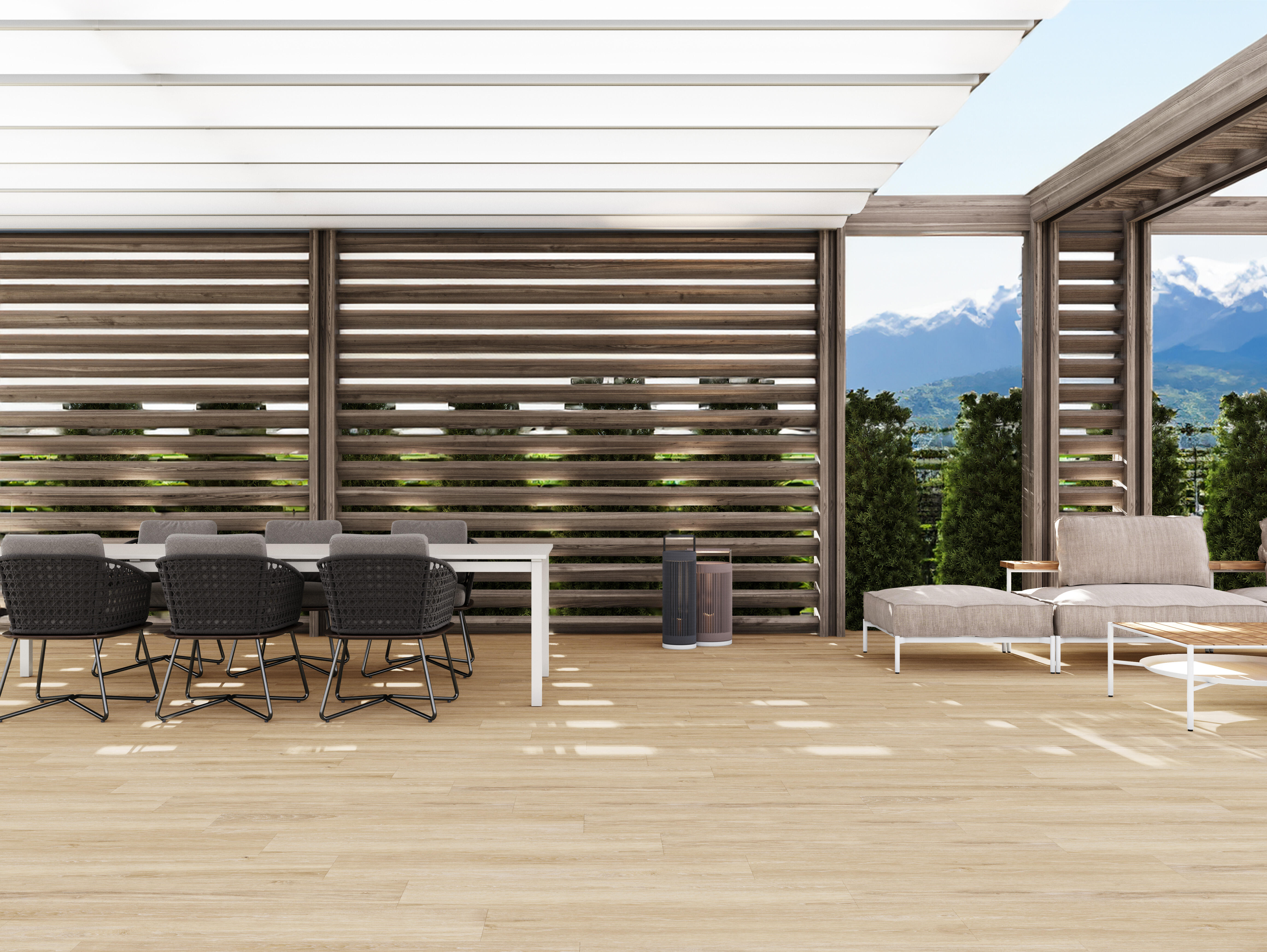 Suelo porcelánico underwood efecto madera beige 23x120 cm c3 artens
