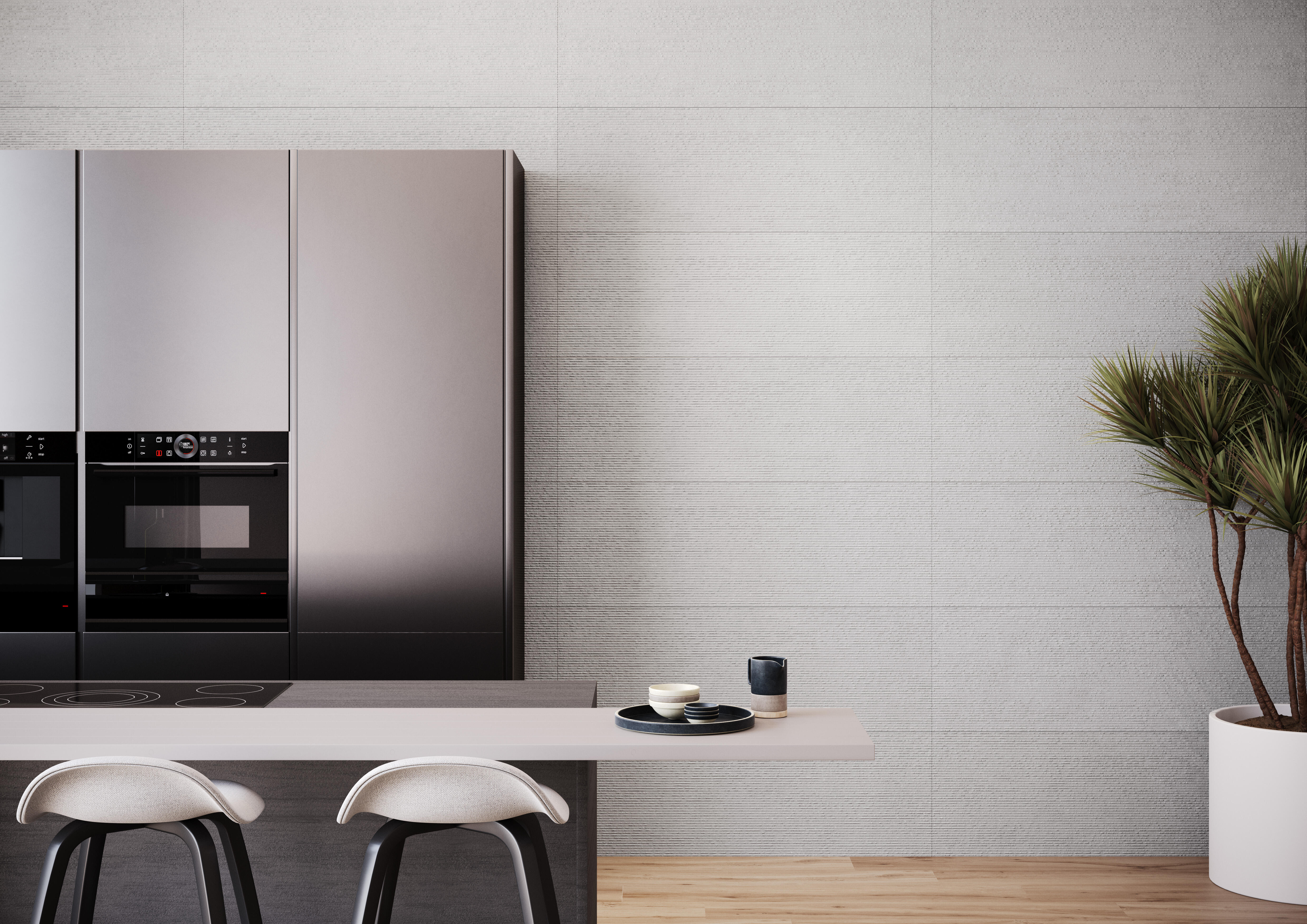 Revestimento cerâmico Norton Wall cinza 30x90 cm - 2