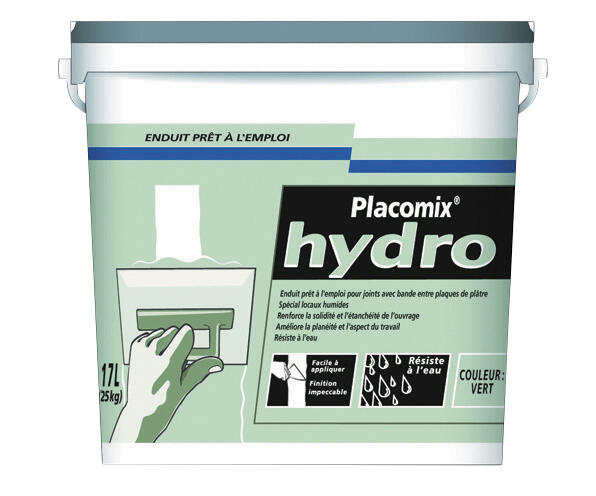 Enduit joint hydrofugé prêt a l'emploi 15 kg Placomix Hydro - PLACOPLATRE