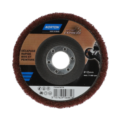 Disque décapage pour bois peinture Diam.125 mm - NORTON - DECAP EXPRESS