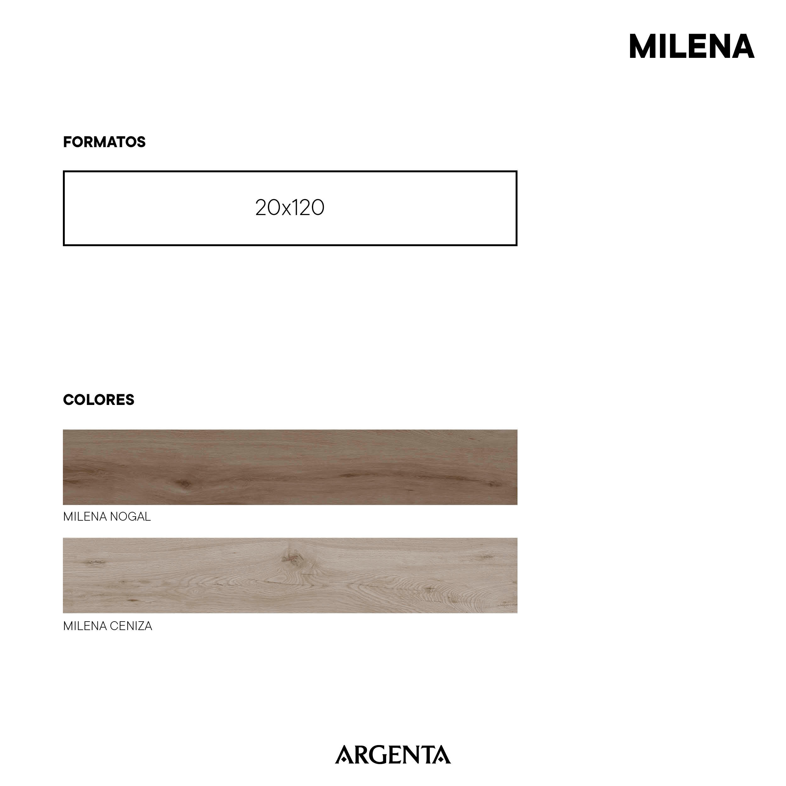 Suelo/Azulejo porcelánico New Milena efecto madera nogal 20x120 cm C1 - 8