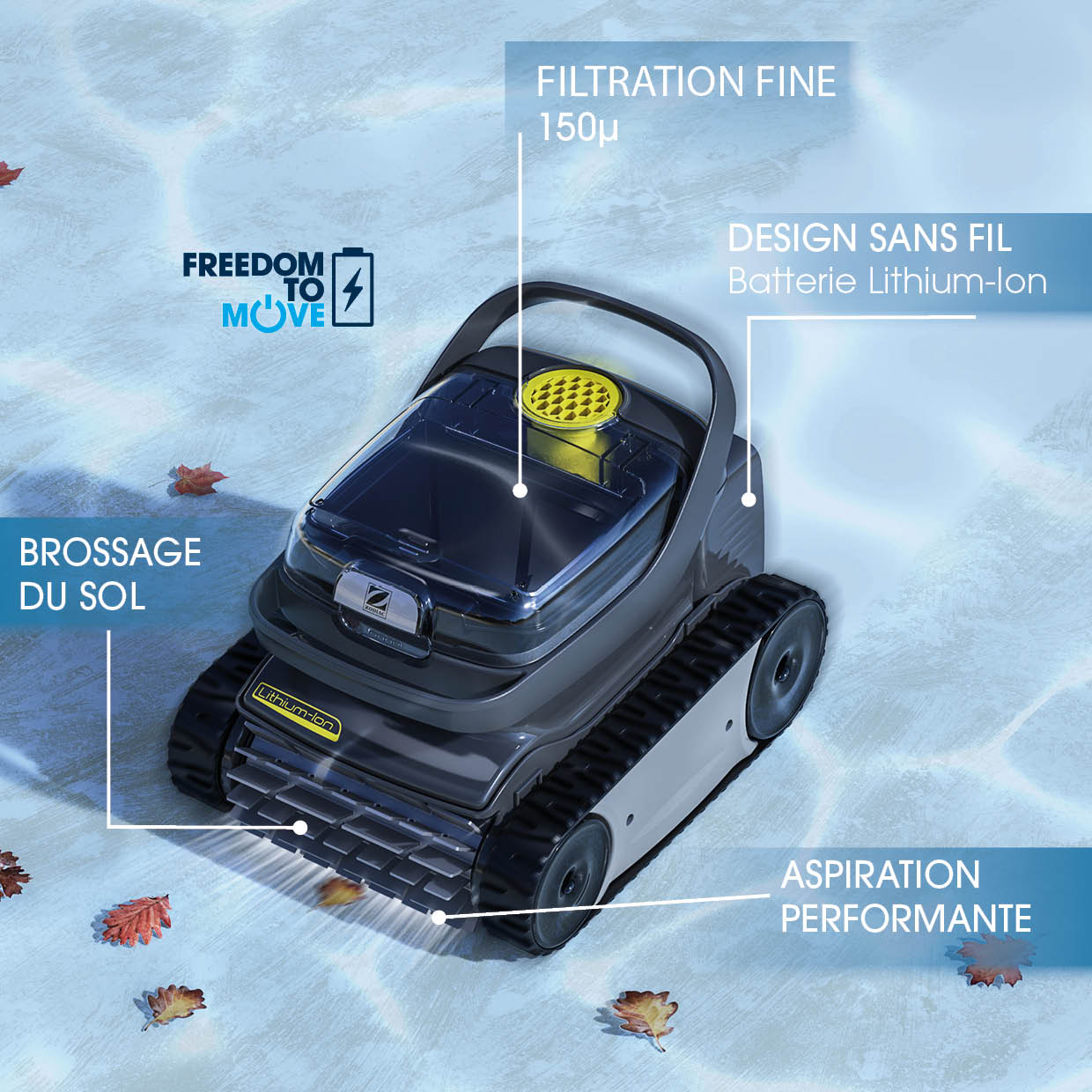 Robot de piscine batterie PIXEL ZODIAC - 5