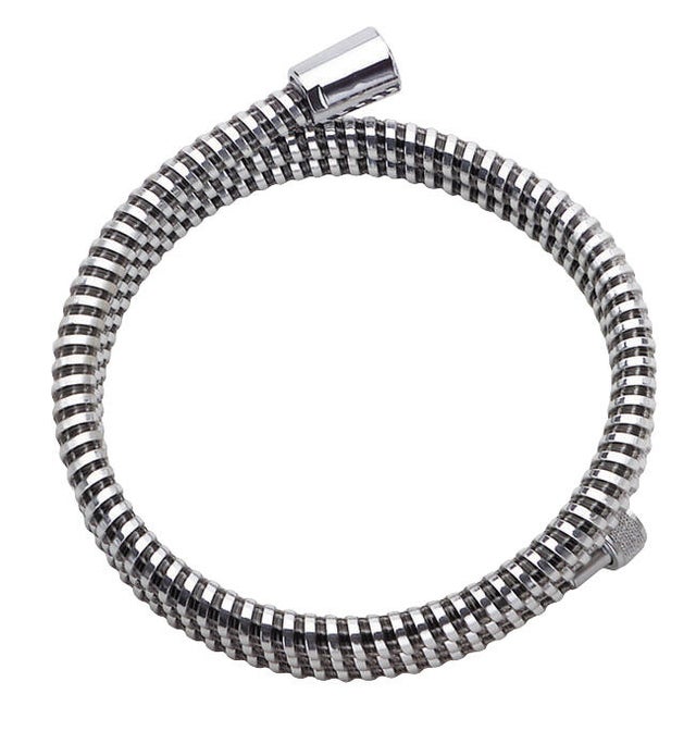 Flexible de douche longueur 200 cm blanc finition chromée
