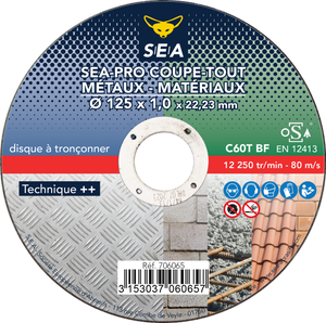 100 Disques à Tronçonner Inox 125x1mm - Pour Meuleuse - Coupe Acier Et Métal - Alésage 22.23mm