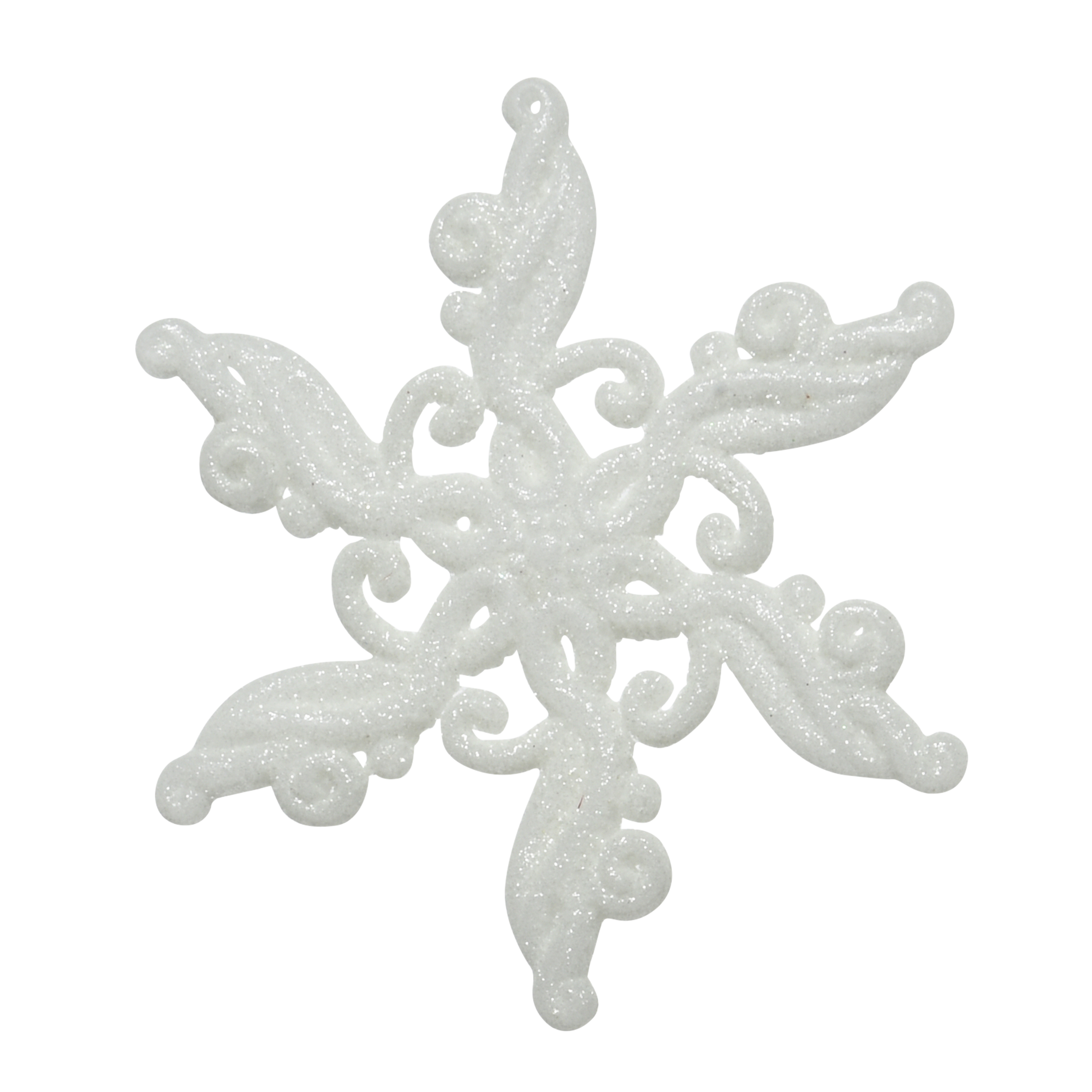 Zawieszka śnieżynka na choinkę 8 cm plastikowa różne wzory Decoris - 4