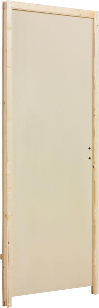 Bloc-porte isoplan prépeint Larg.73 cm poussant gauche alvéolaire Huiss.72 mm