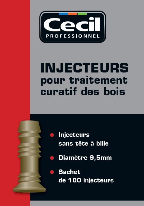 Cheville d'injestion pour traitement curatif des bois - CECIL PRO