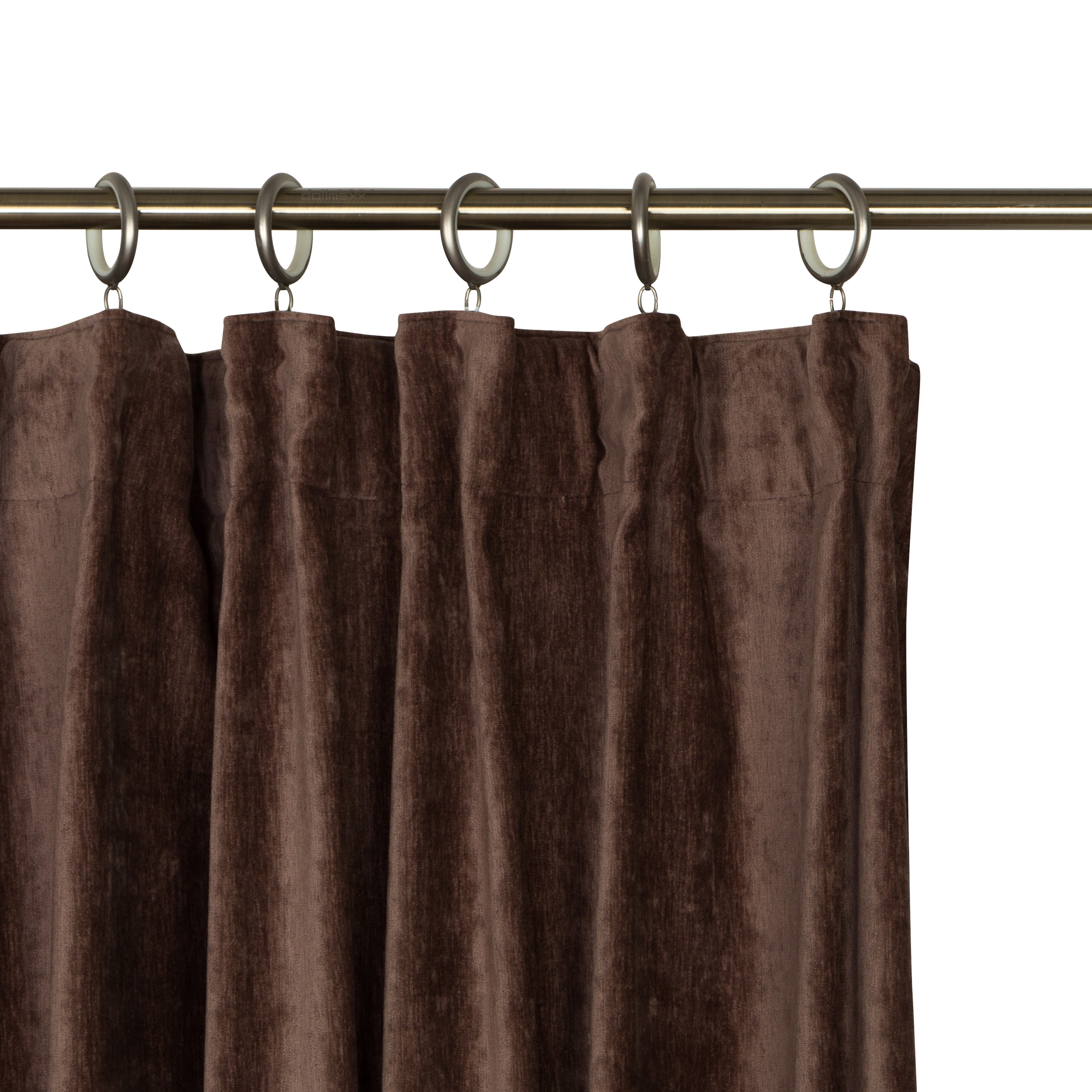 Tenda INSPIRE Alaro marrone, fettuccia e passanti nascosti 200x280 cm - 11