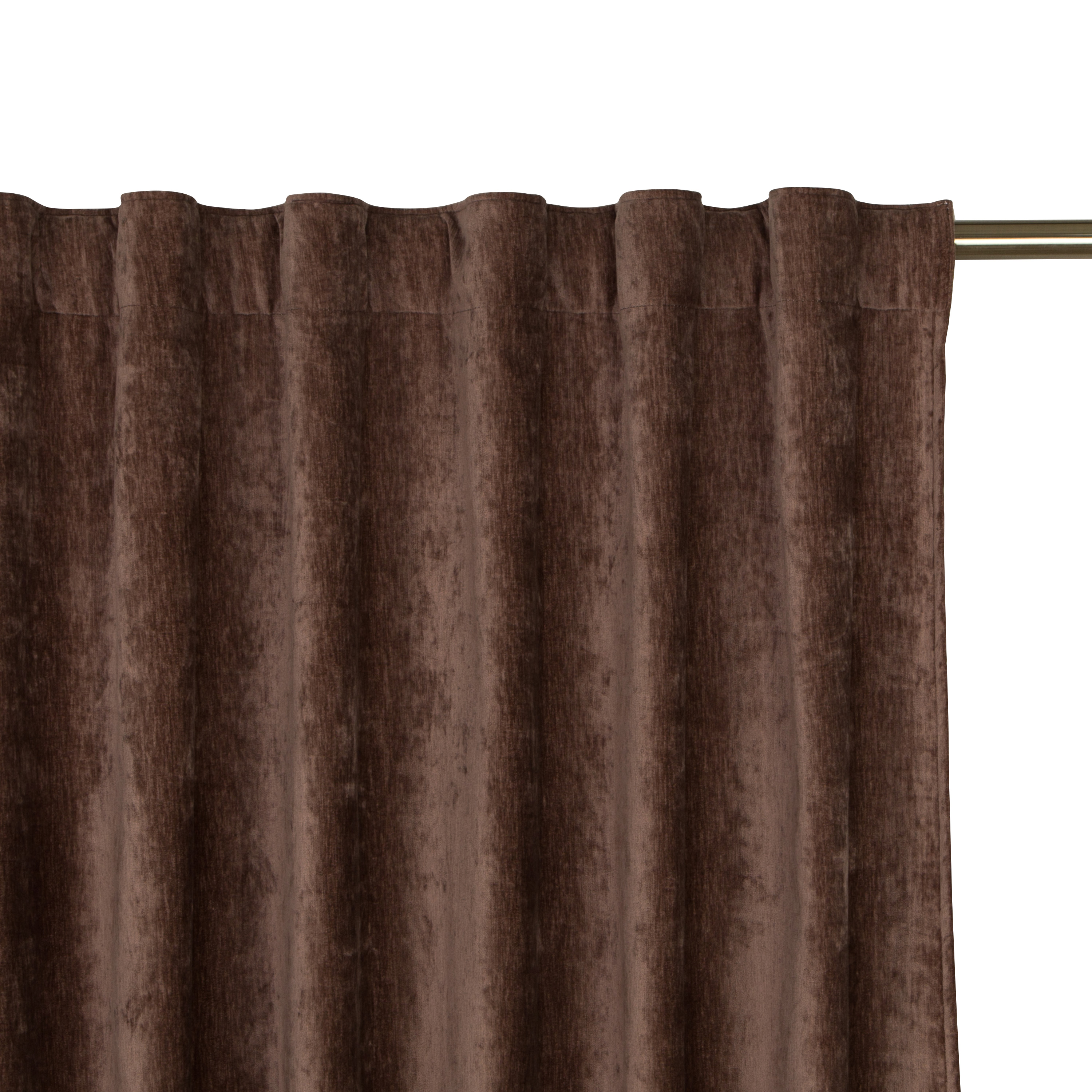 Tenda INSPIRE Alaro marrone, fettuccia e passanti nascosti 200x280 cm - 9