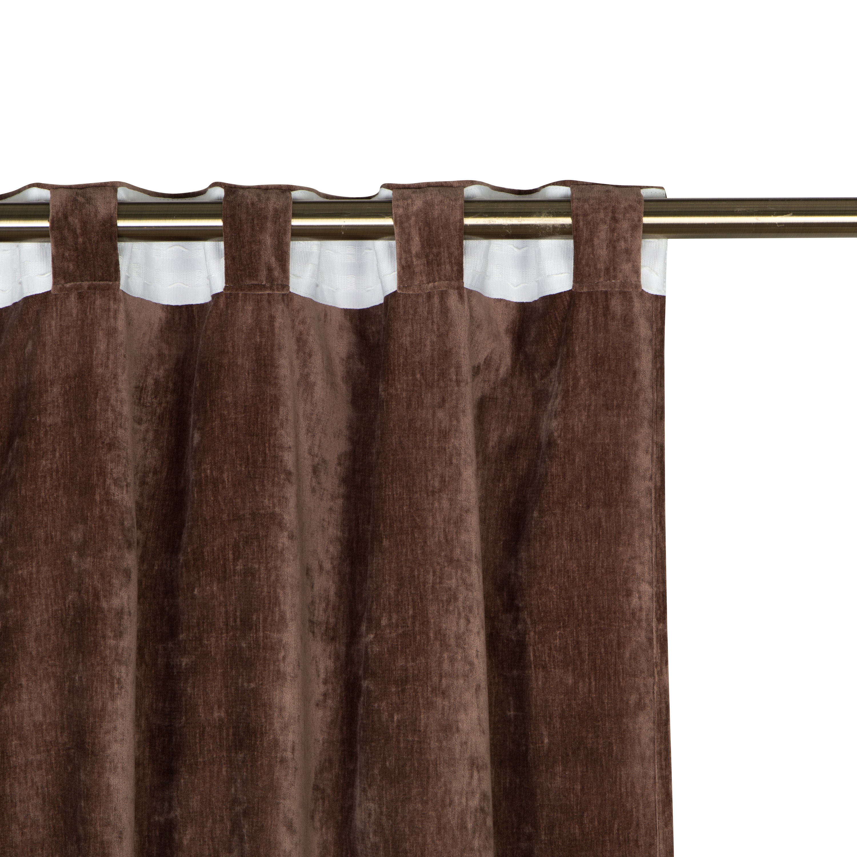Tenda INSPIRE Alaro marrone, fettuccia e passanti nascosti 200x280 cm - 8
