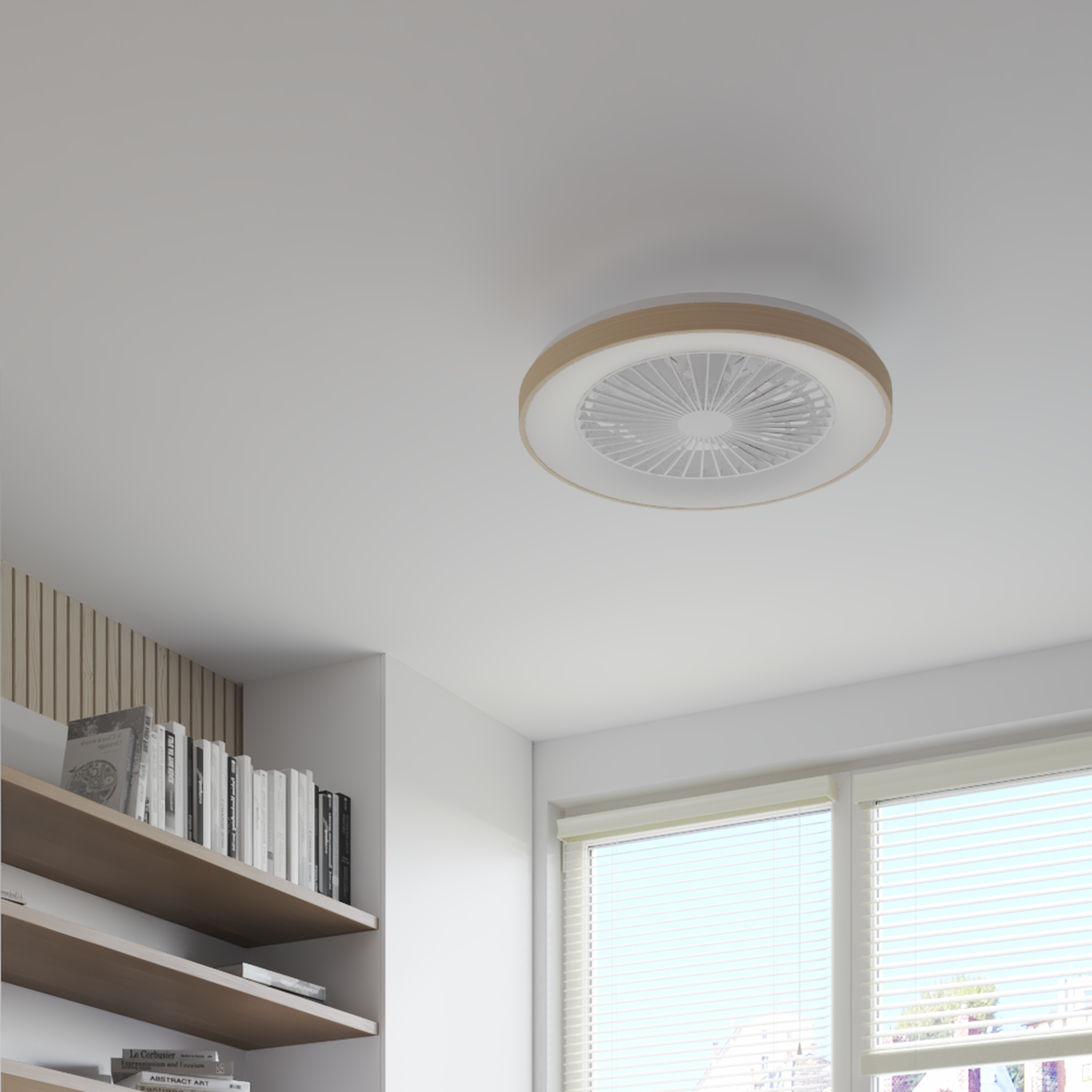 Ventilateur de plafond LED, Estepa, D58 cm, INSPIRE, bois - 4