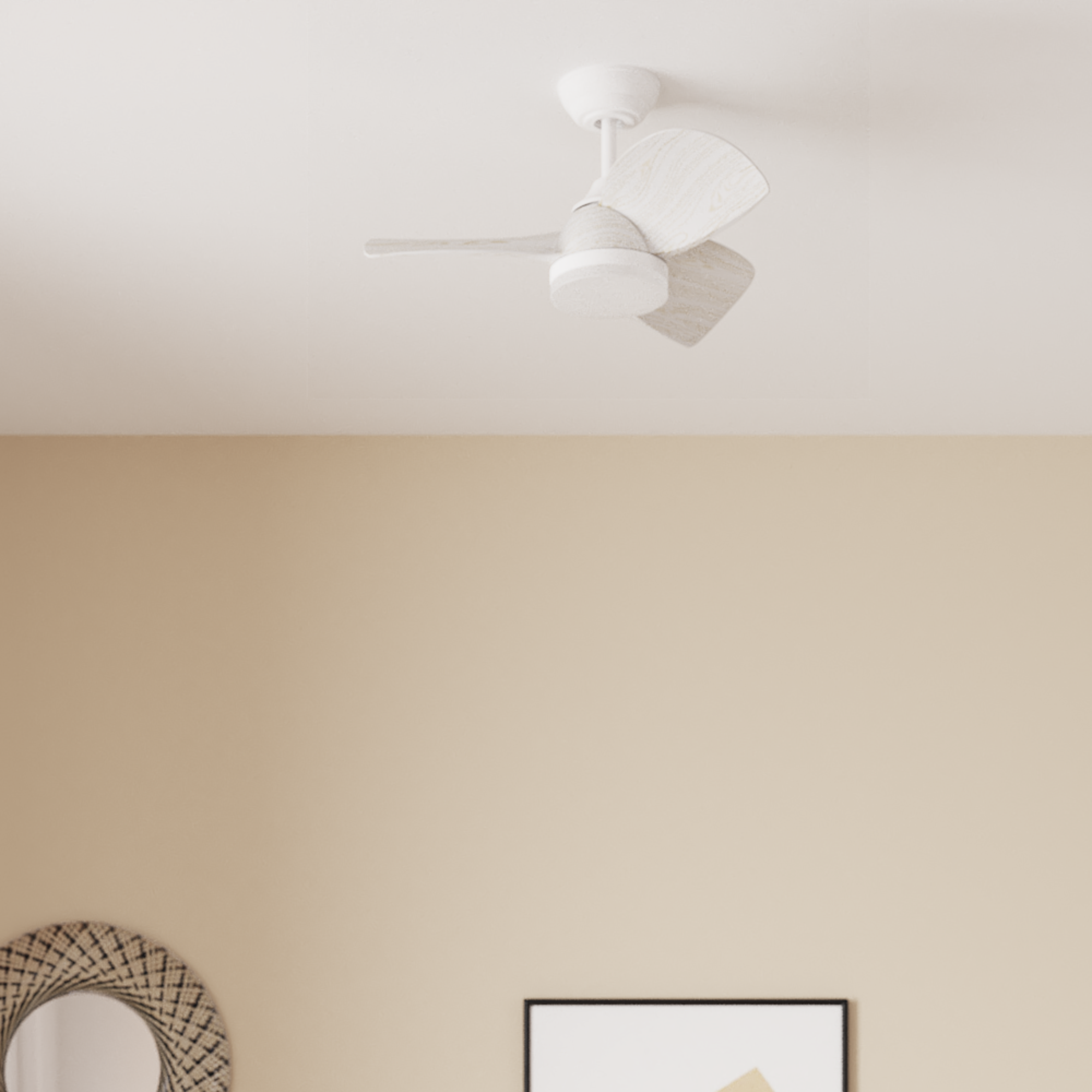 Ventilador de techo con luz silencioso DC Inspire Beach blanco 71 cm - 5