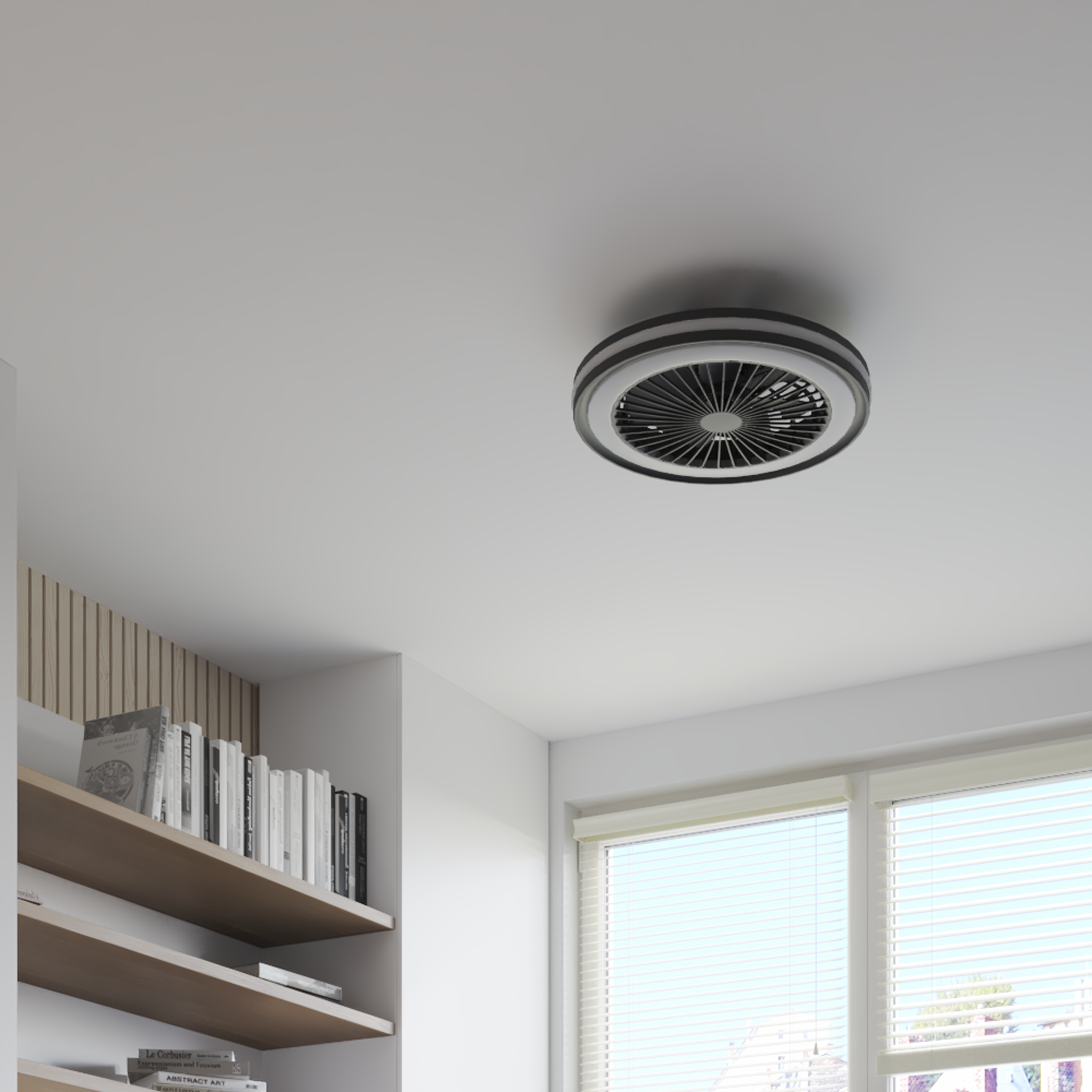 Ventilateur de plafond LED silencieux, Rafaga, 47 cm, INSPIRE, noir - 6