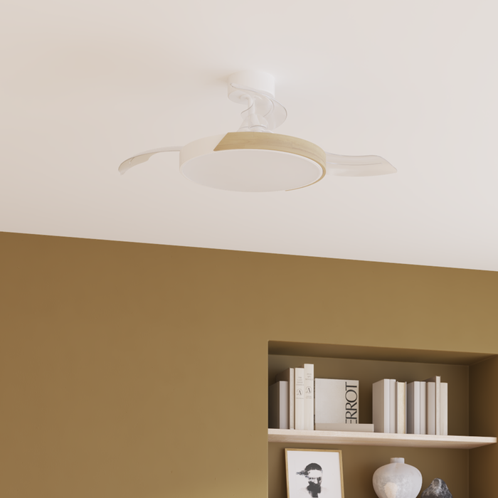 ventilador de techo retráctil silencioso