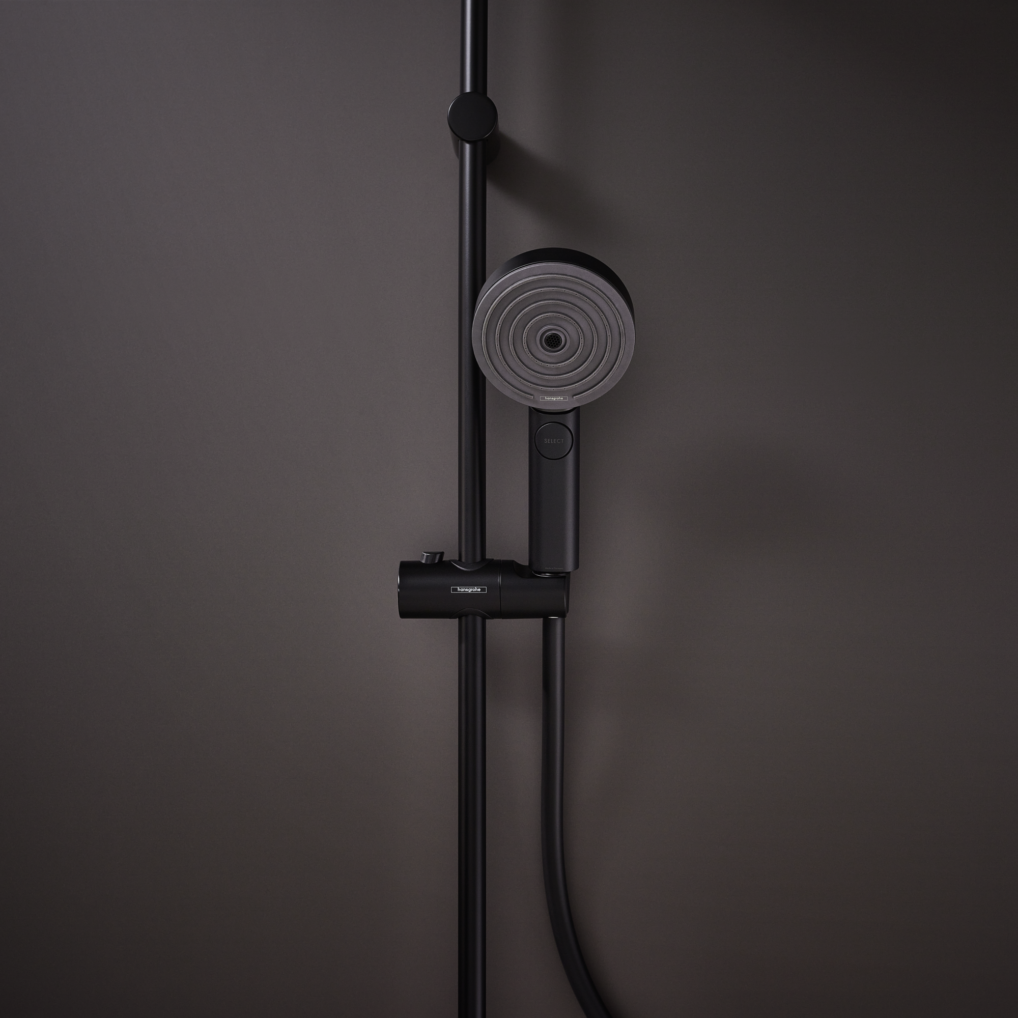 Alcachofa de ducha hansgrohe pulsify negro con 3 funciones