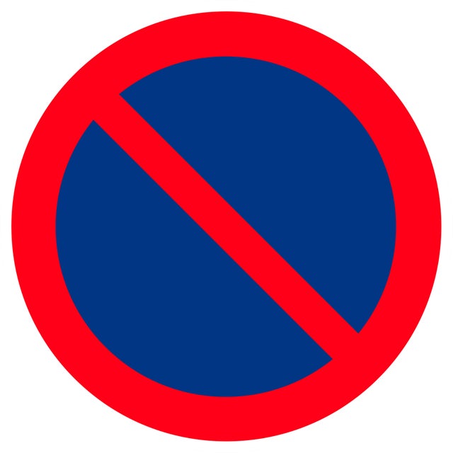 Panneau défense stationner Diam.300 mm