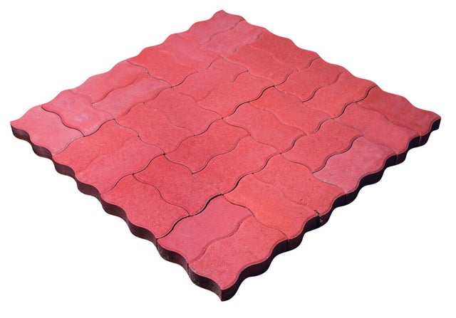 Pavé béton autobloquant L.24,5 x l.12,5 x Ep.5 cm, le m²
