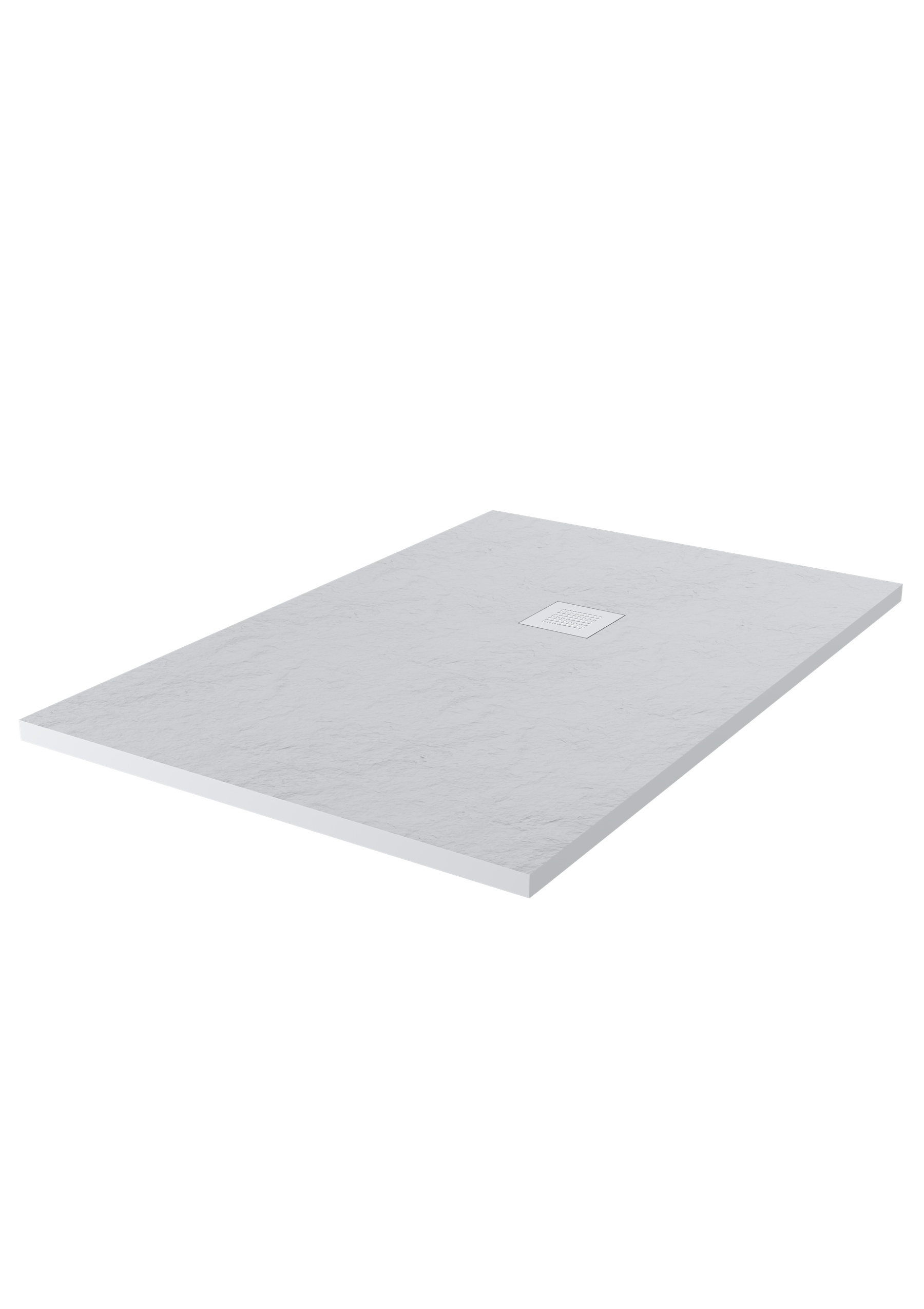 Base de duche 80x160xcm branco Resina - 2
