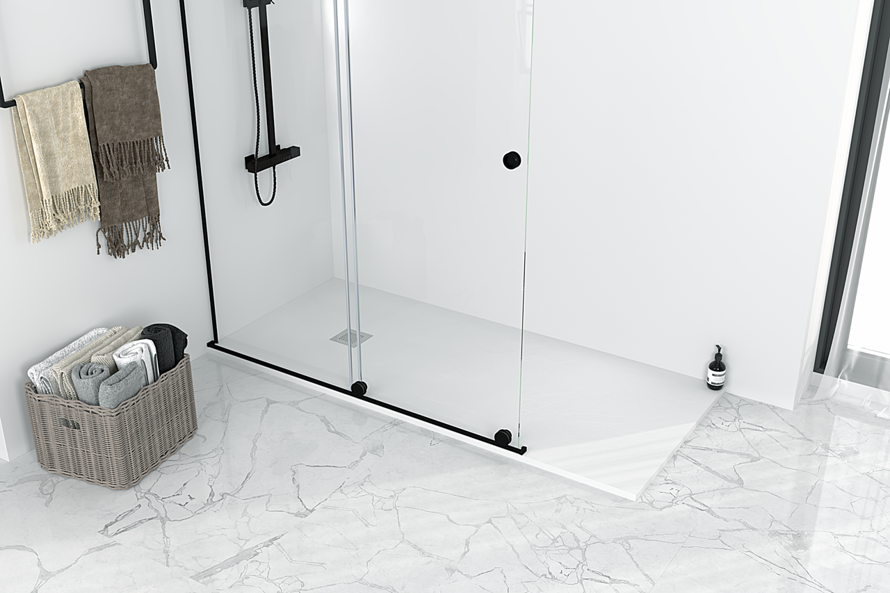 Base de duche 70x160xcm branco Resinbath Dylan - 4