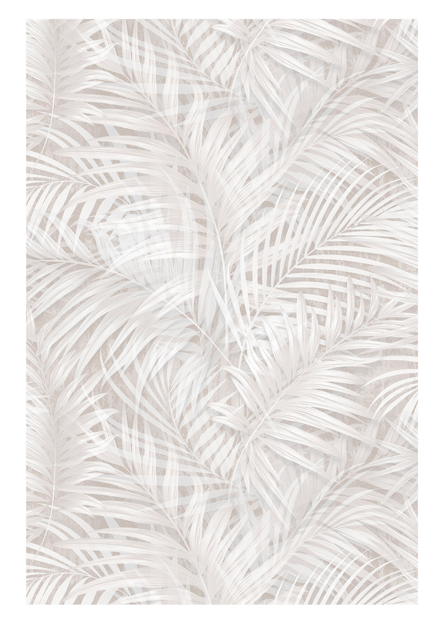 Papel pintado vinilo aplicación cola en pared Naturaleza Hojas 5831 gris  VINELUS 52cmx10m lavable apto para cocinas o baños - 5