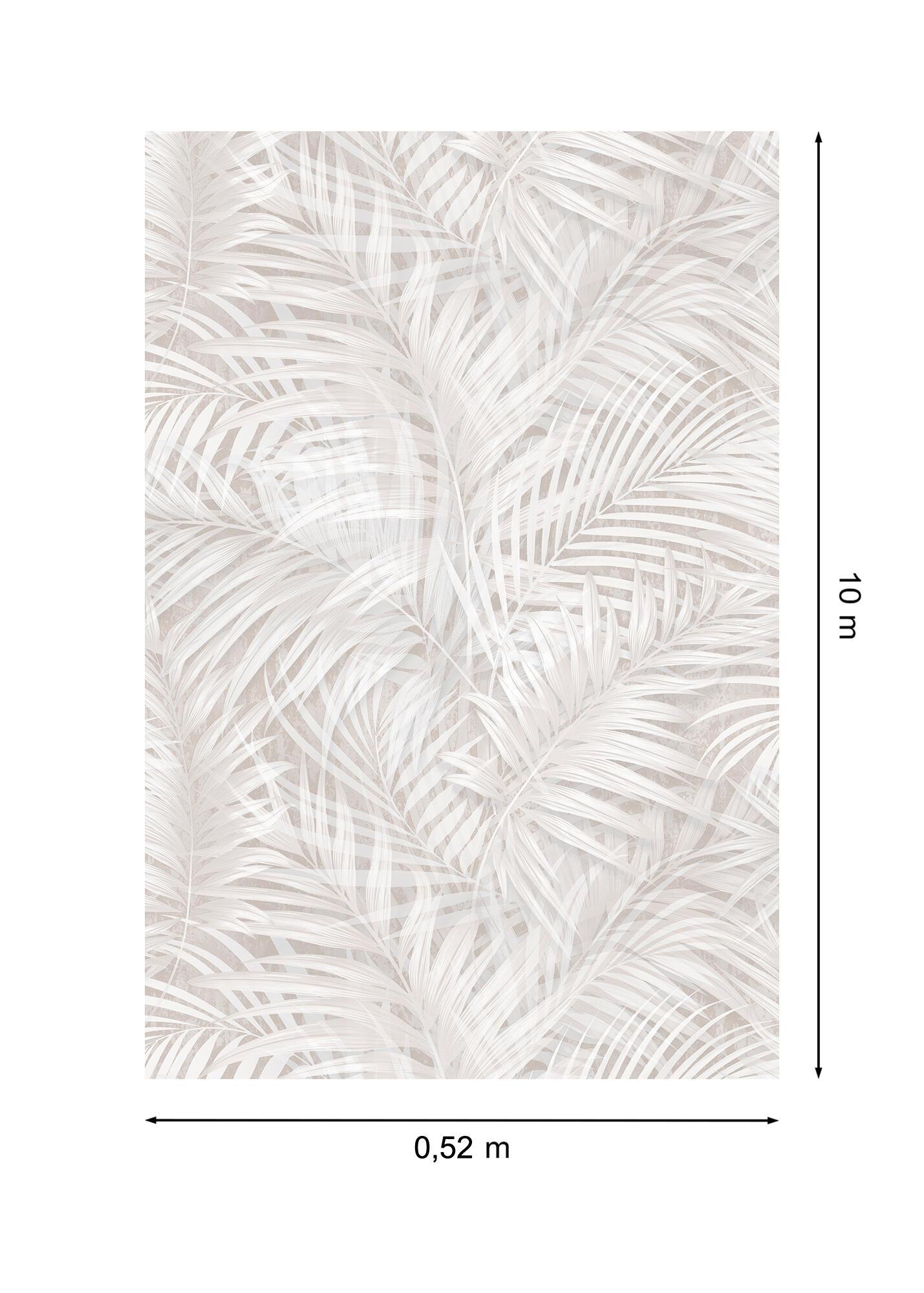 Papel pintado vinilo aplicación cola en pared Naturaleza Hojas 5831 gris  VINELUS 52cmx10m lavable apto para cocinas o baños - 4