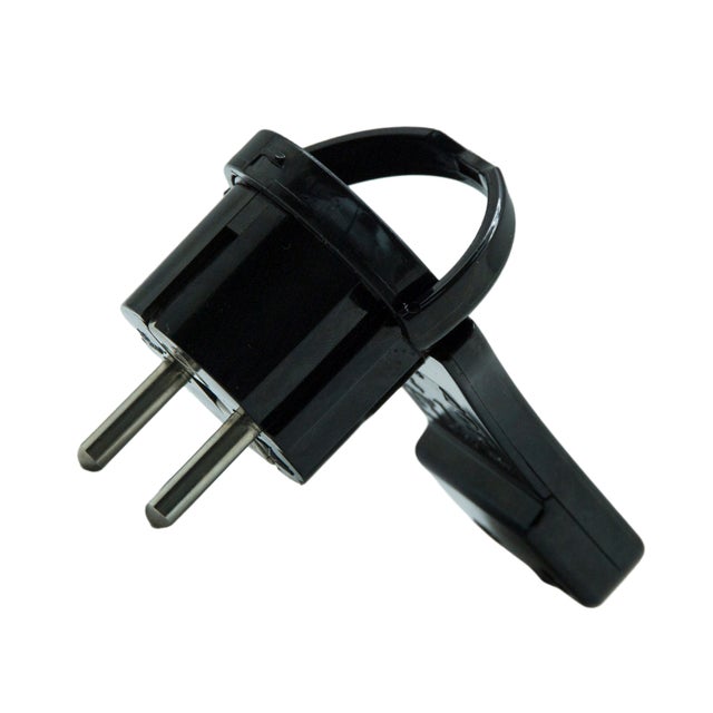 FICHE MALE 2P+T EXTRA PLATE 16A NOIRE
