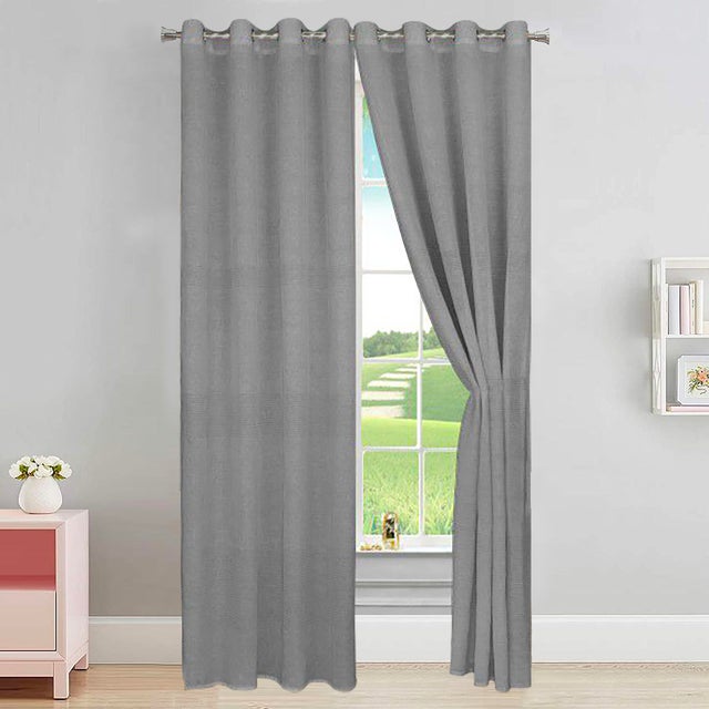 Tenda Serena grigio, occhiello 140x280 cm